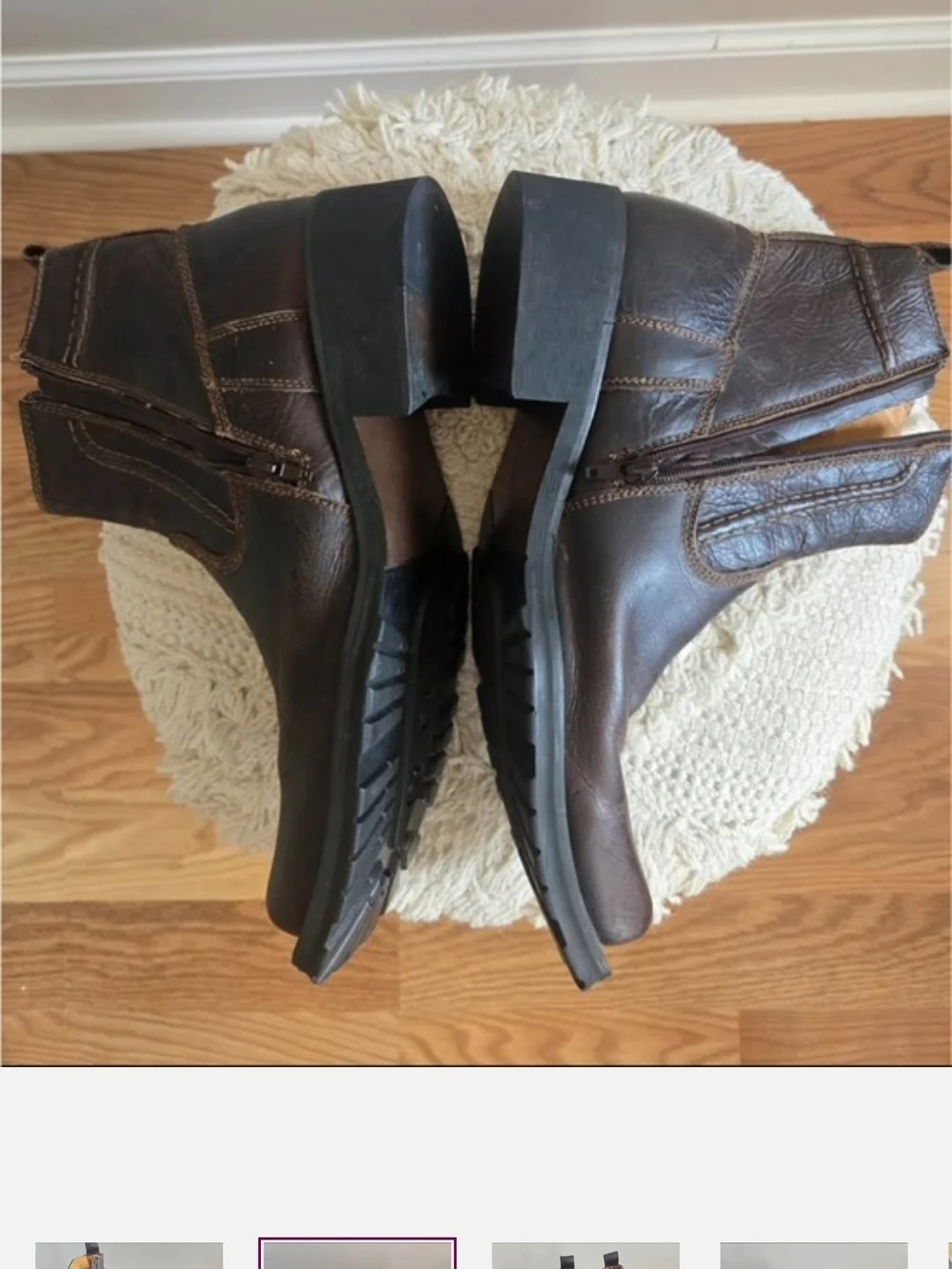 Mens BED STU Leather Boots. Like New! Size 11